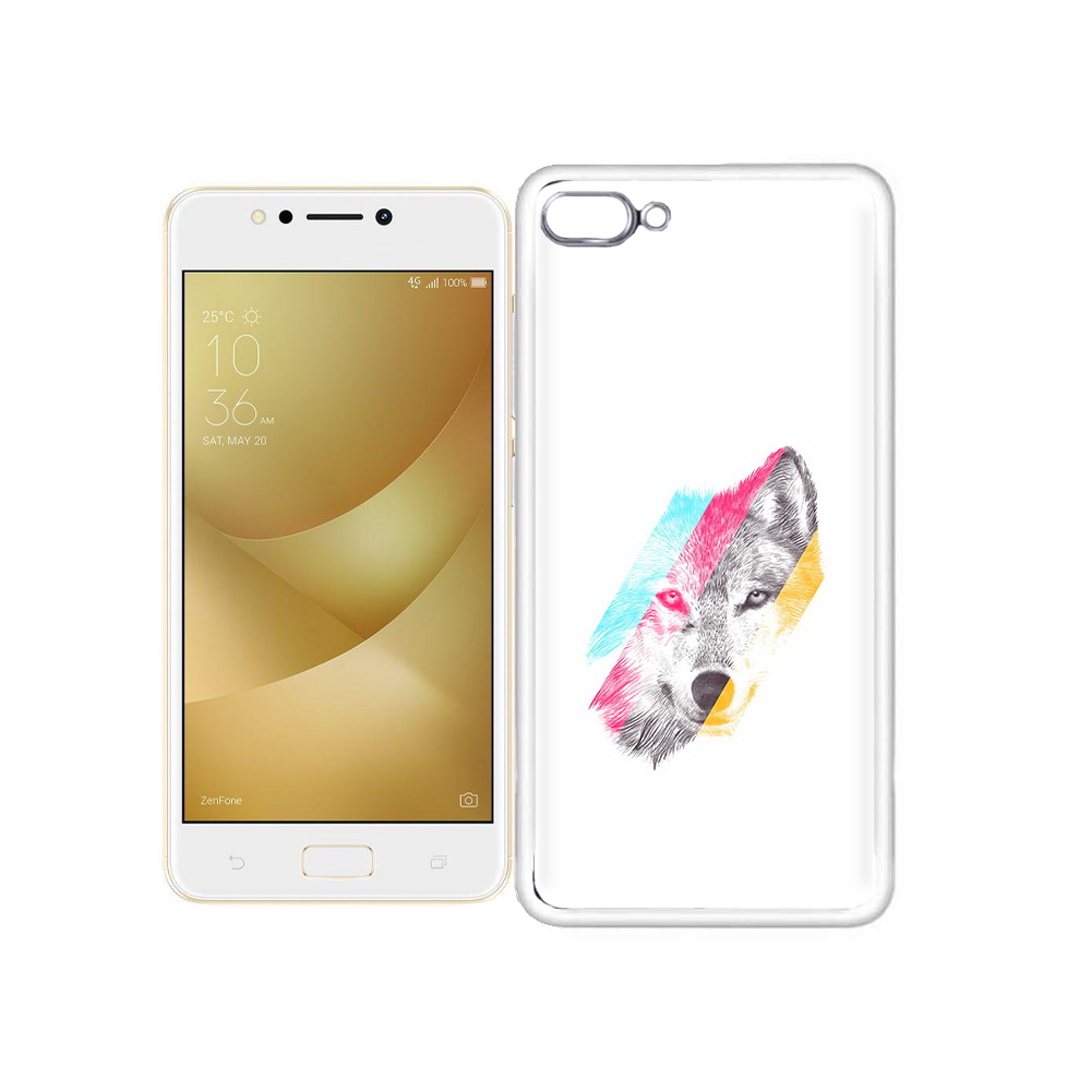 

Чехол MyPads Tocco для Asus ZenFone 4 Max волк градиент, Прозрачный, Tocco