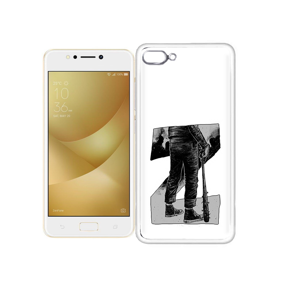 

Чехол MyPads Tocco для Asus ZenFone 4 Max воин черно белый, Tocco