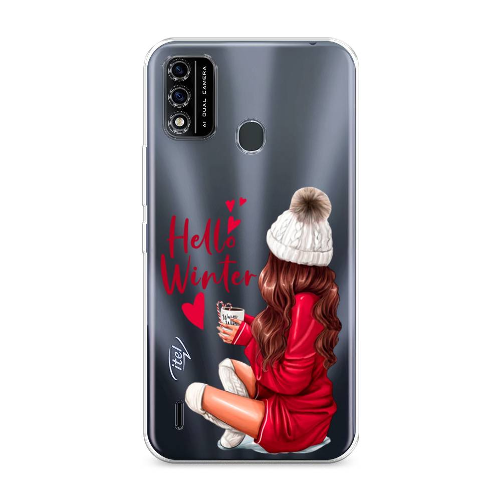 

Чехол для Itel A48 "Hello winter", Красный;белый;коричневый, 3200150-5