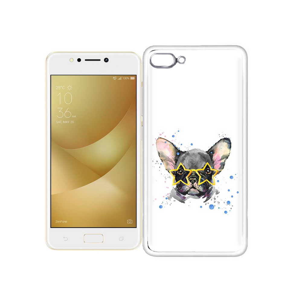 

Чехол MyPads Tocco для Asus ZenFone 4 Max буля в очках, Прозрачный, Tocco
