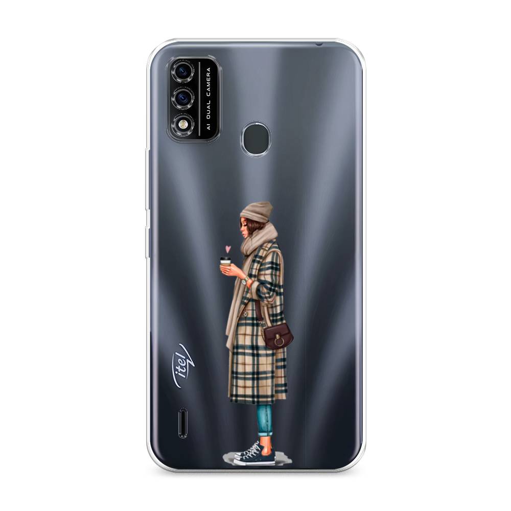

Чехол для Itel A48 "Утренний кофе", Коричневый;бежевый, 3200150-6