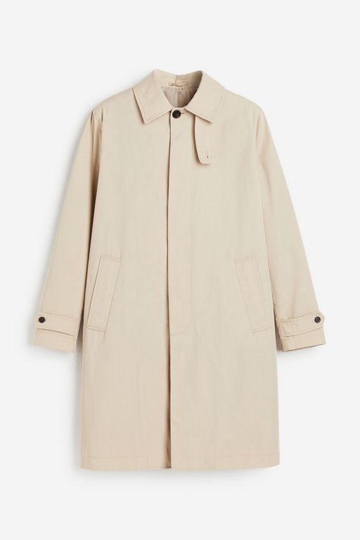 

Пальто мужское H&M 1208303 бежевое XL, Бежевый, 1208303