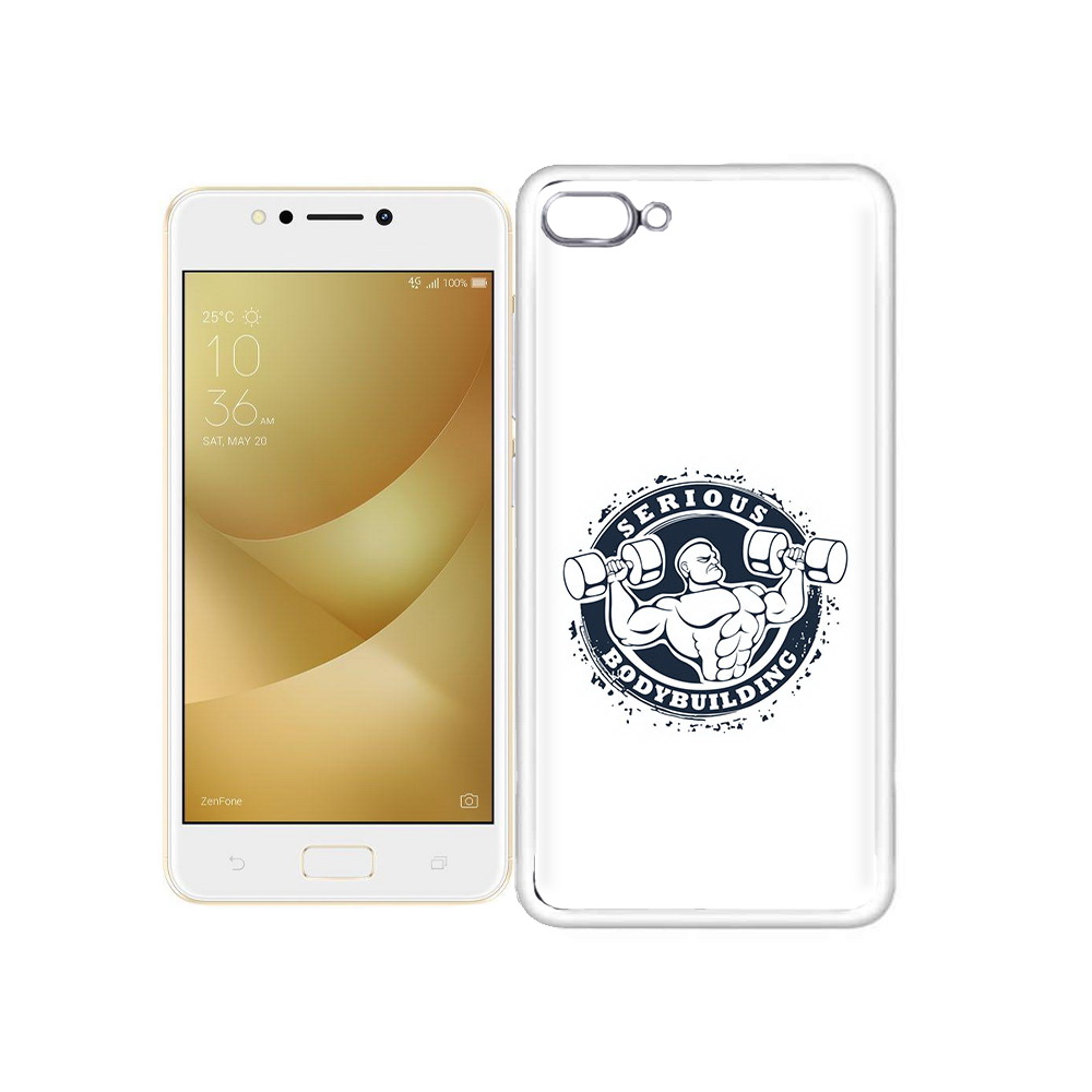 

Чехол MyPads Tocco для Asus ZenFone 4 Max бодибилдинг воля к победе, Прозрачный, Tocco