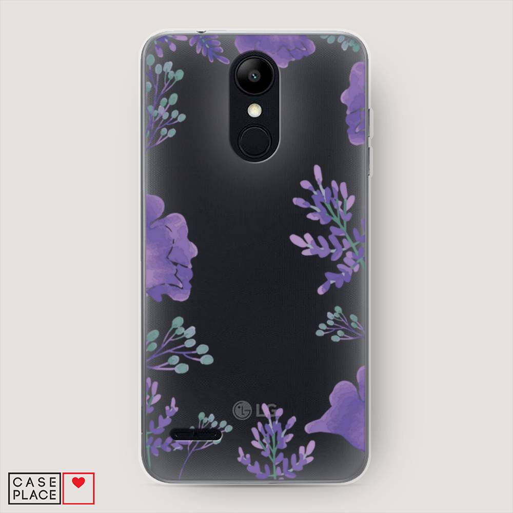 

Чехол Awog на LG K9 (K8 2018) "Сиреневая цветочная рамка", Прозрачный;фиолетовый, 83750-8