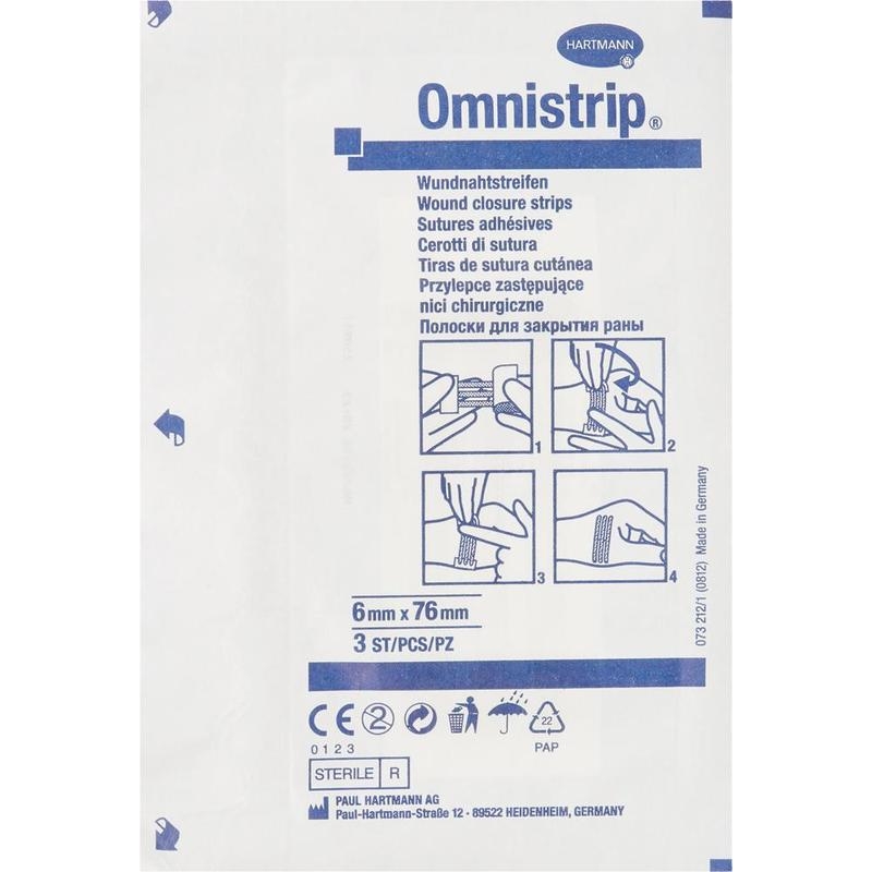 Пластырные полоски Hartmann Omnistrip на операционные швы 6х76 мм 3 шт 325₽