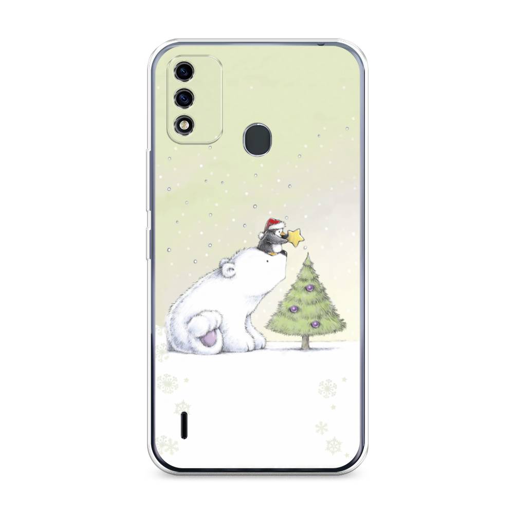 

Чехол для Itel A48 "Украшение елки", Белый;бежевый, 3200150-5