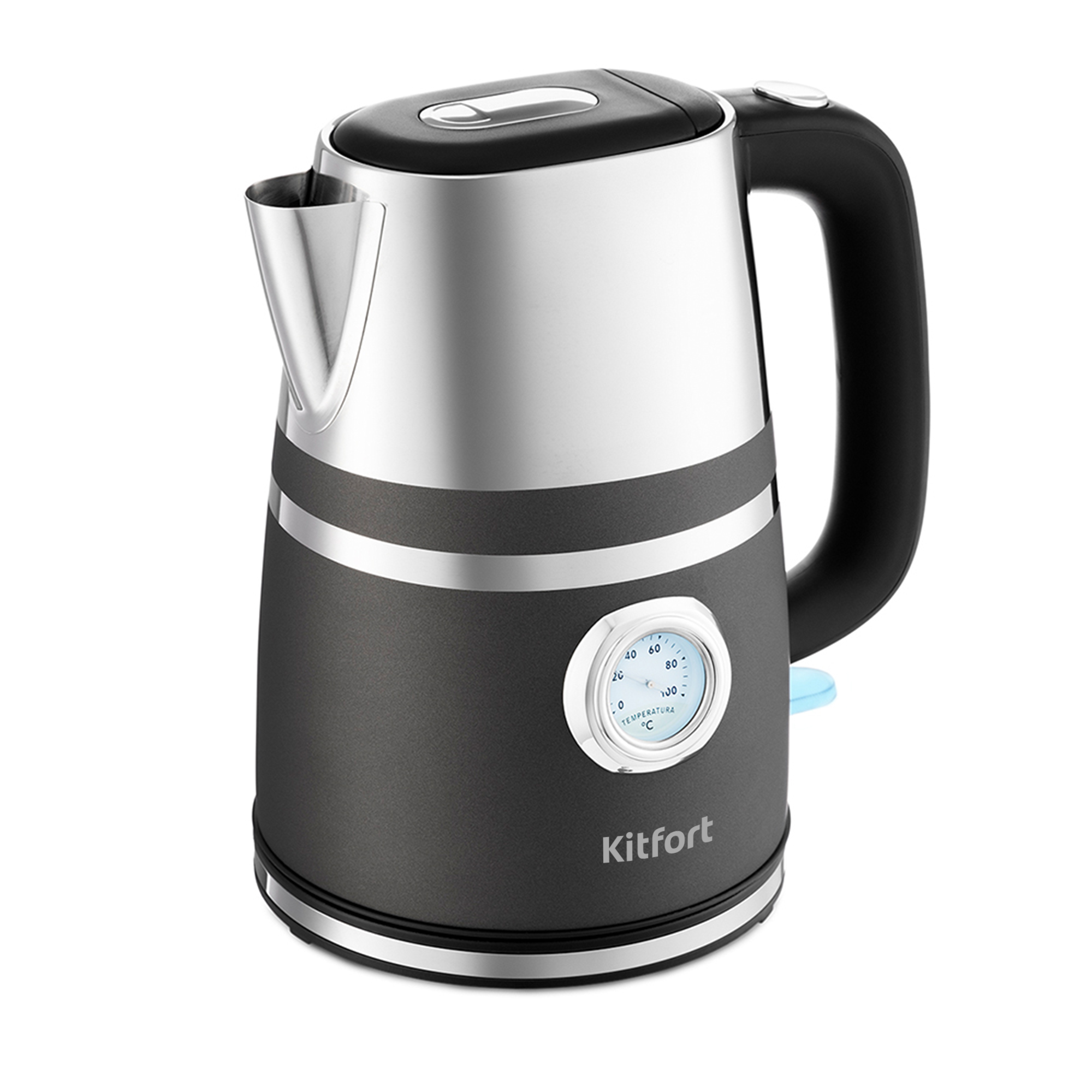 Чайник электрический Kitfort КТ-670-1 1.7 л черный чайник kitfort кт 657