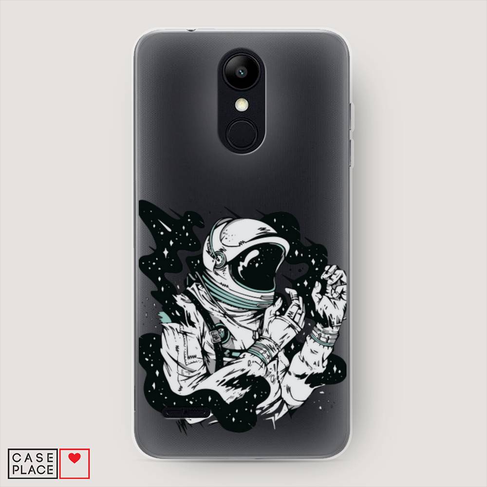 

Чехол Awog на LG K9 (K8 2018) "Космонавт арт", Черный;белый;прозрачный, 83750-7