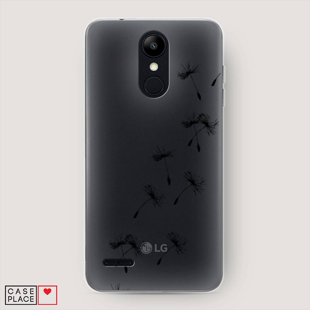 

Чехол Awog на LG K9 (K8 2018) "Летящие одуванчики", Черный, 83750-8