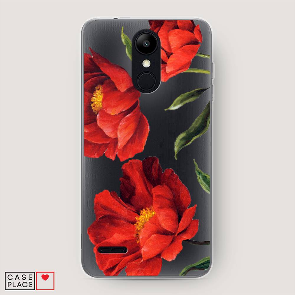 

Чехол Awog на LG K9 (K8 2018) "Красные маки", Красный, 83750-8