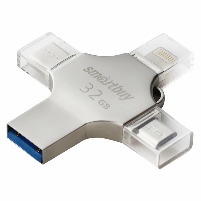 

Флеш диск Smartbuy MC15 Metal Quad, 4-in-1 32 Гб