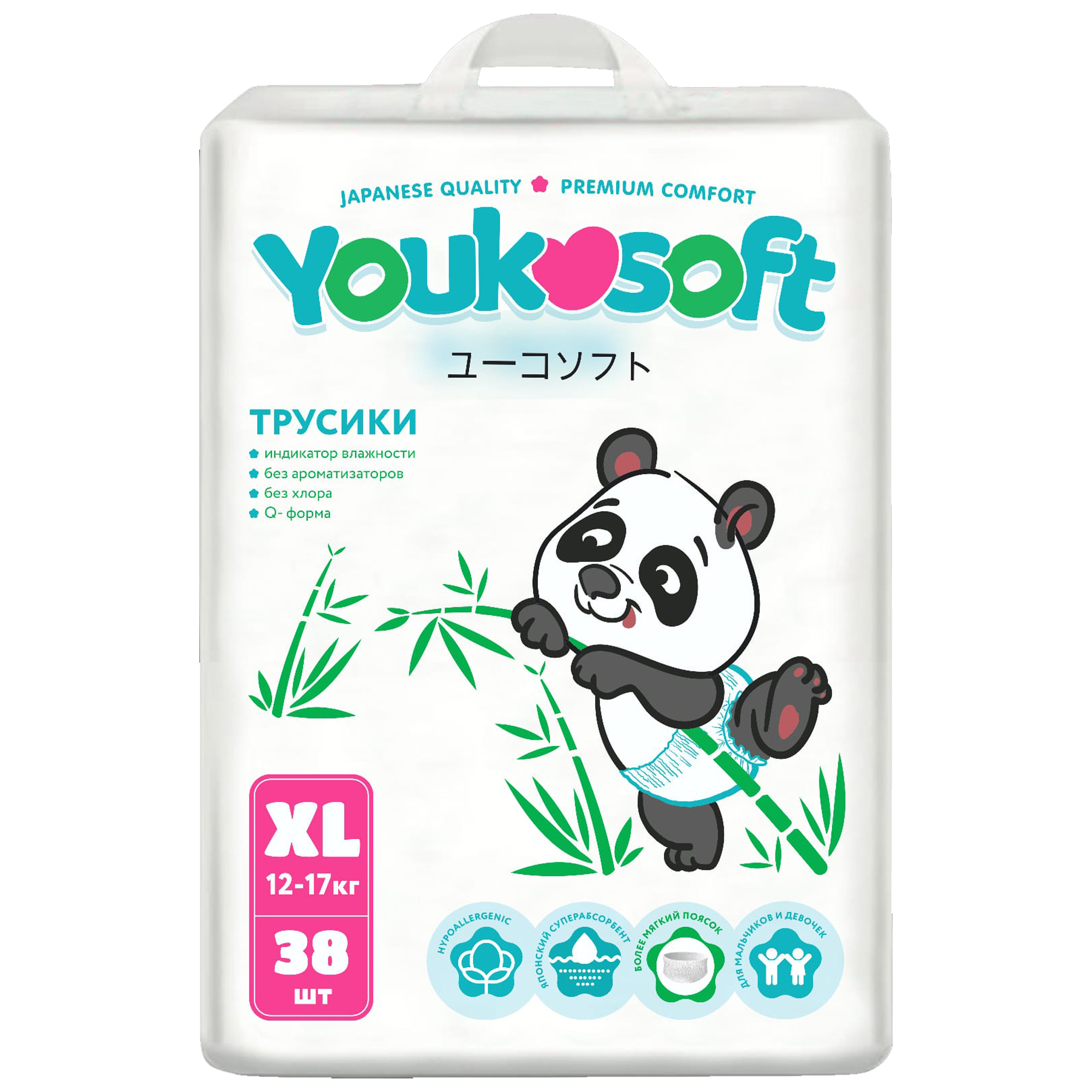 фото Трусики - подгузники youkosoft размер xl (12-17 кг) 38 шт.