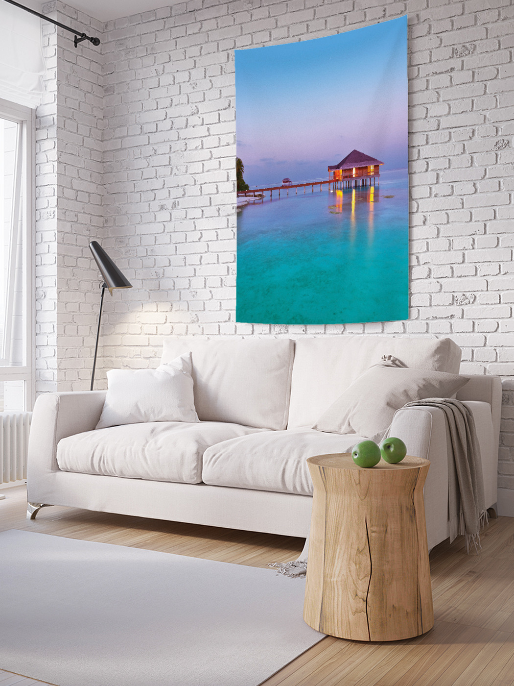 

Вертикальное фотопанно на стену JoyArty Дом над водой 100x150 см, Дом над водой