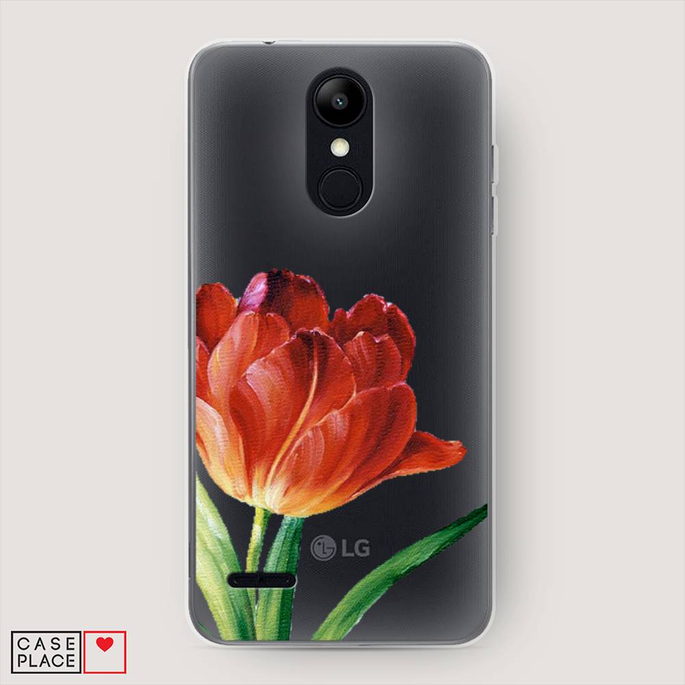 

Чехол Awog на LG K9 (K8 2018) "Красный тюльпан", Оранжевый;зеленый, 83750-8