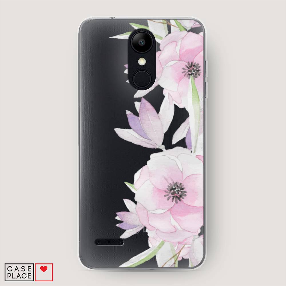 

Чехол Awog на LG K9 (K8 2018) "Нежные анемоны", Розовый;черный;фиолетовый, 83750-8