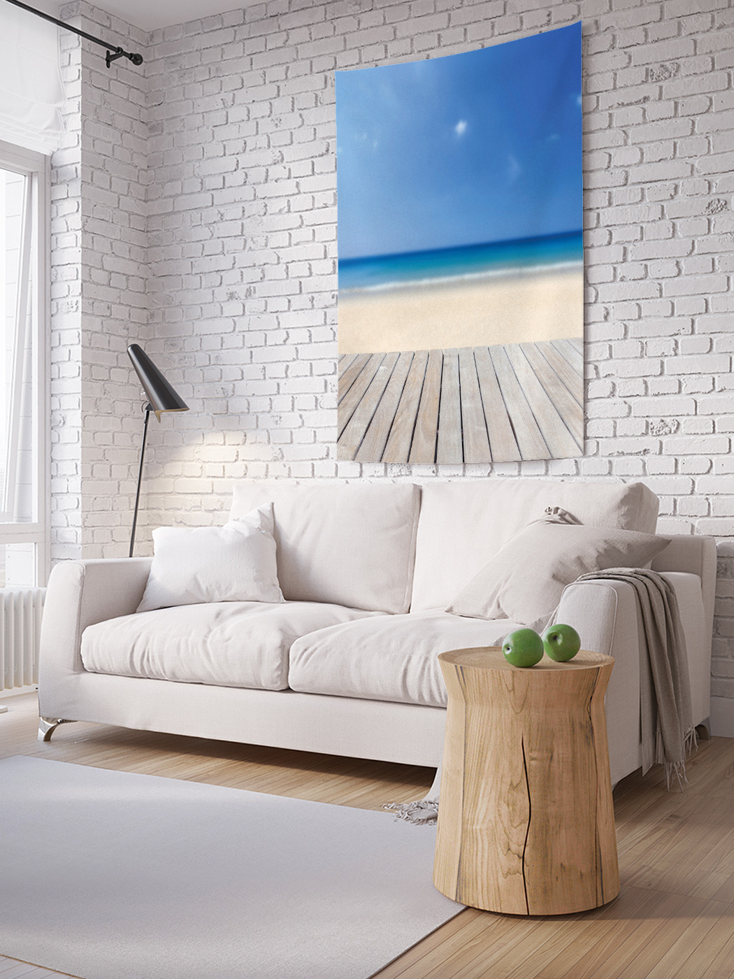 

Вертикальное фотопанно на стену JoyArty Песчаный пляж 100x150 см, Песчаный пляж