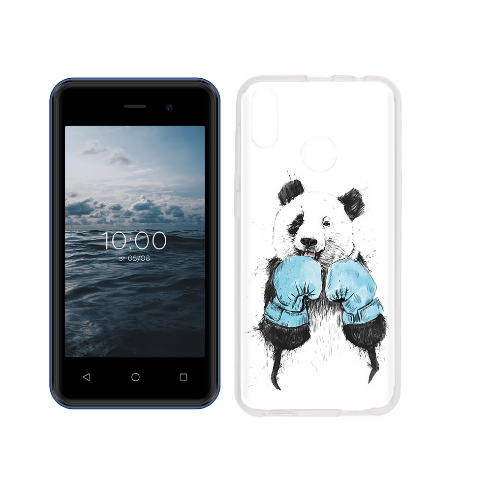 

Чехол MyPads Tocco для BQ 4030G Nice Mini панда боксер, Прозрачный, Tocco