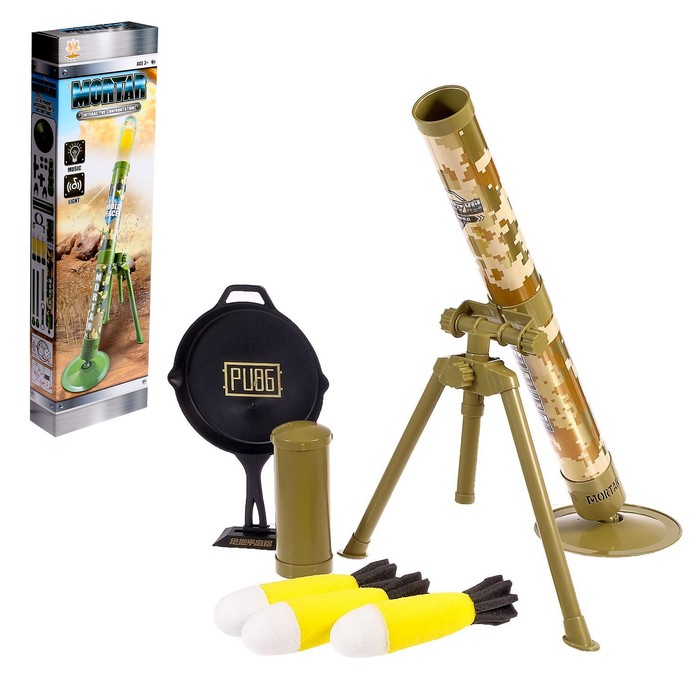 Миномет «Молот», 3 ракеты со световыми и звуковыми эффектами в комплекте(игрушка) миномет