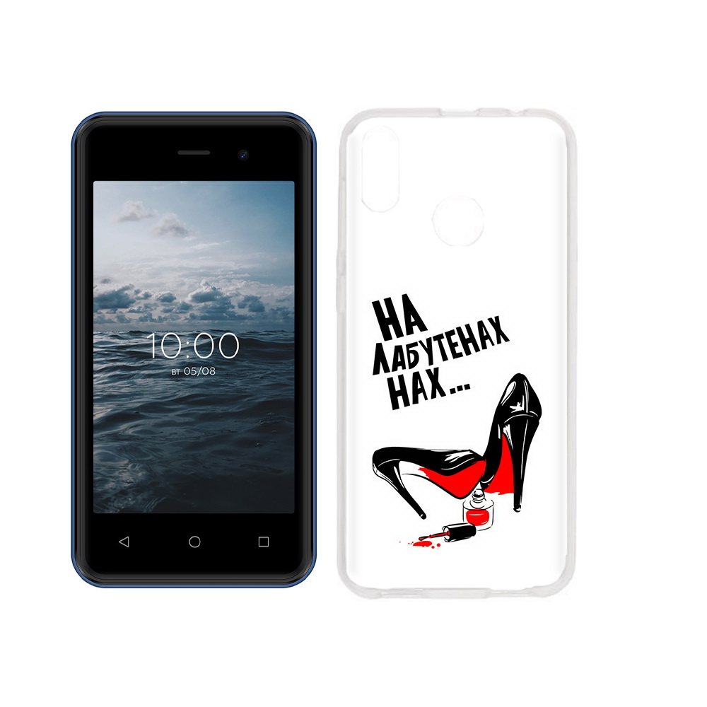 

Чехол MyPads Tocco для BQ 4030G Nice Mini на лабутенах, Прозрачный, Tocco