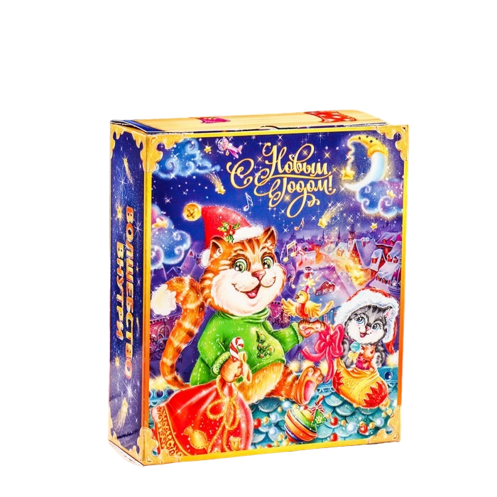 

Подарочная коробка "Книга с котом" 19 х 6,5 х 22 см, Разноцветный