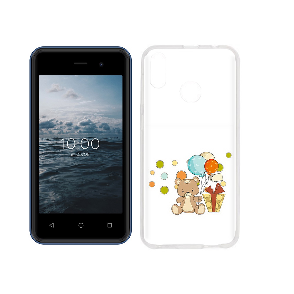 

Чехол MyPads Tocco для BQ 4030G Nice Mini медвеженок с подарком, Прозрачный, Tocco