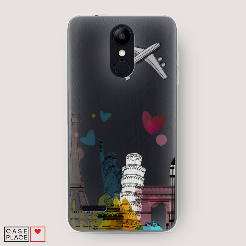 

Чехол Awog на LG K9 (K8 2018) "Самолет путешествий", Желтый, 83750-10
