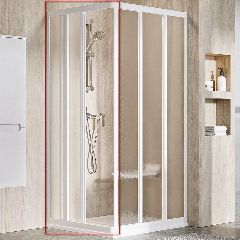 

Душевая дверь Ravak Supernova ASRV3-75 15V30102ZG профиль Белый стекло Grape