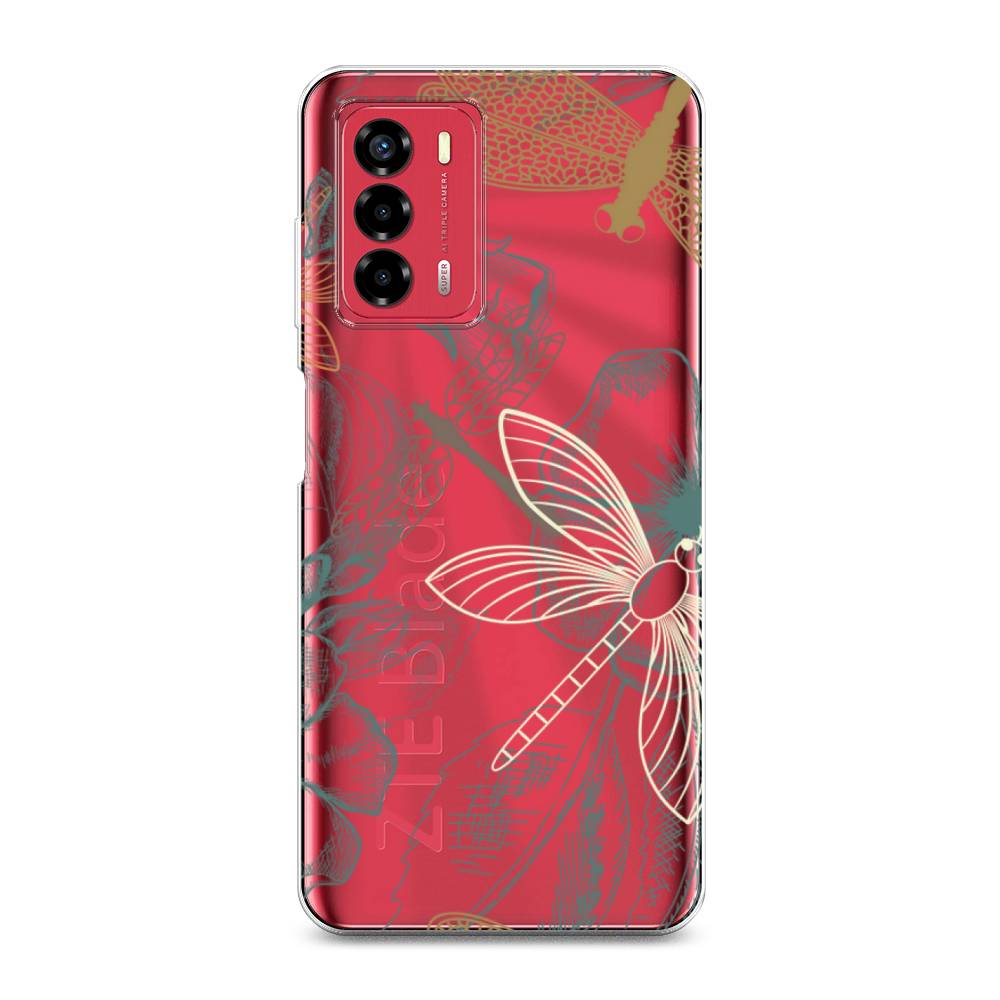 

Чехол Awog на ZTE Blade V40 Vita / ЗТЕ Блэйд V40 Vita "Тени стрекоз", 135650-8