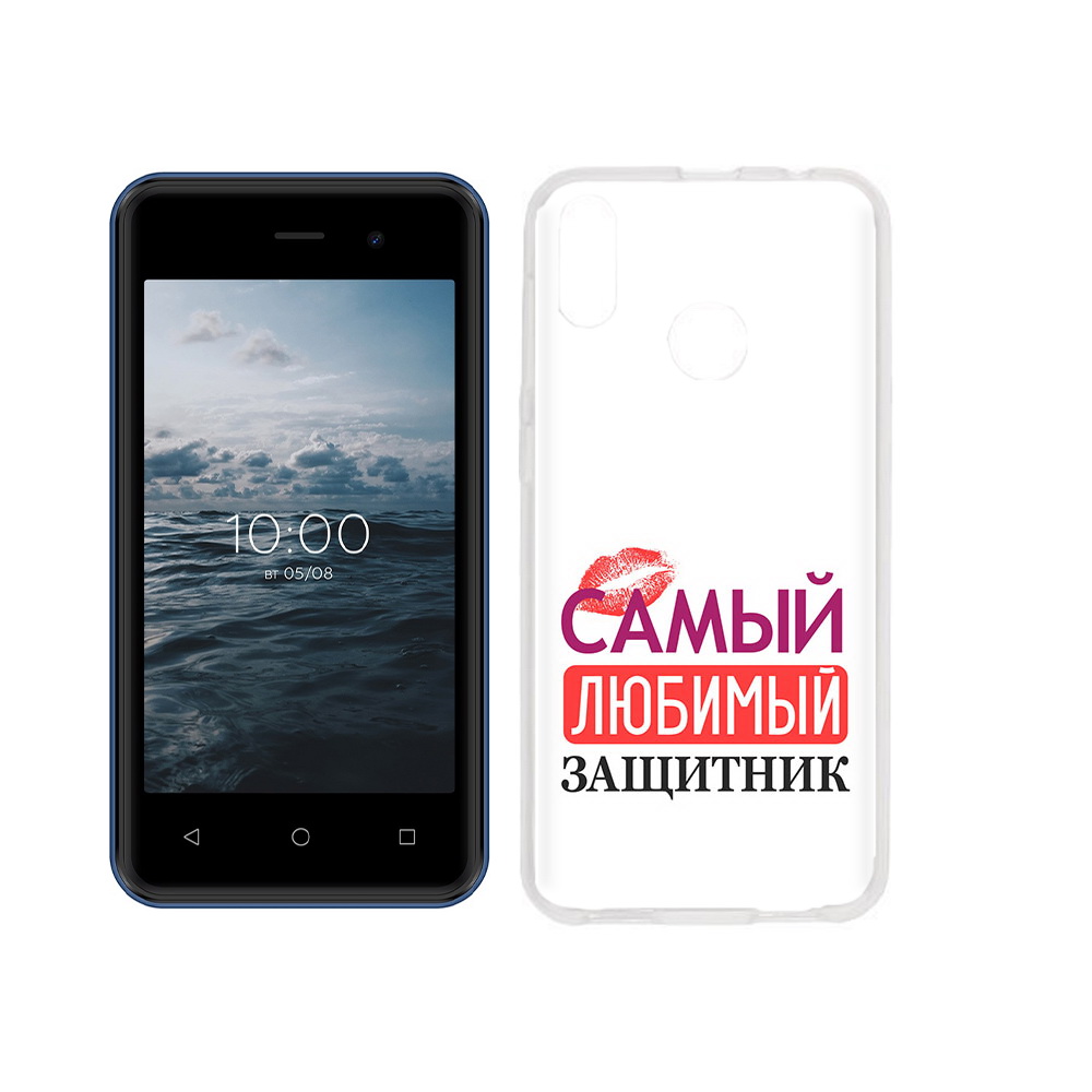 

Чехол MyPads Tocco для BQ 4030G Nice Mini любимый защитник, Прозрачный, Tocco