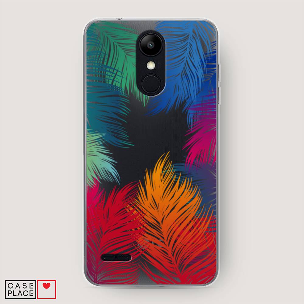 фото Чехол awog "рамка из перьев" для lg k9 (k8 2018)