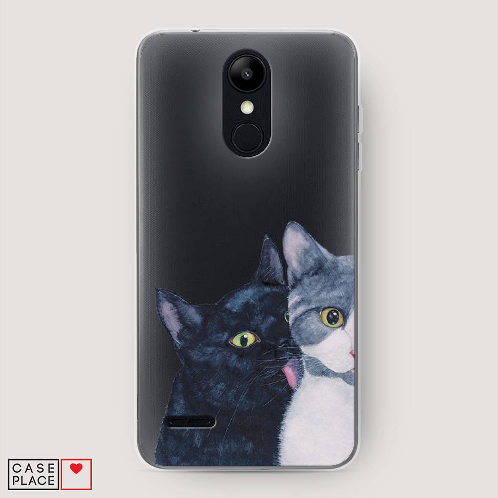 

Чехол Awog на LG K9 (K8 2018) "Кошачья любовь", Синий, 83750-1