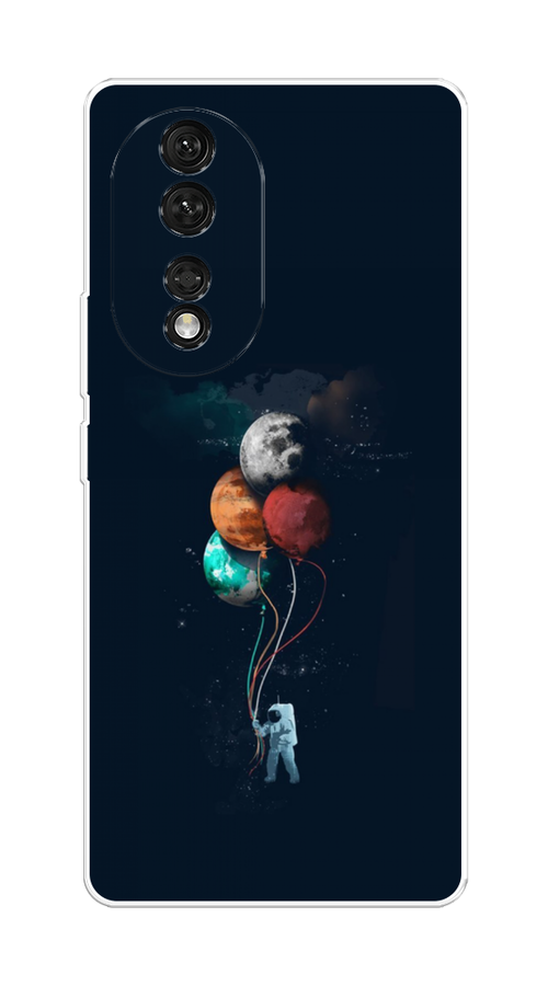 

Чехол на Honor 80 "Космонавт с шариками", Разноцветный, 6120350-4
