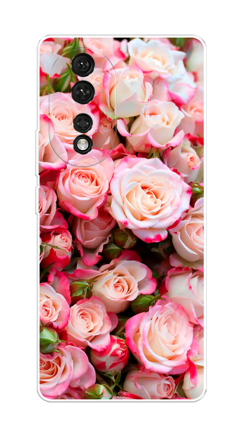 

Чехол на Honor 80 "Много роз", Розовый, 6120350-2