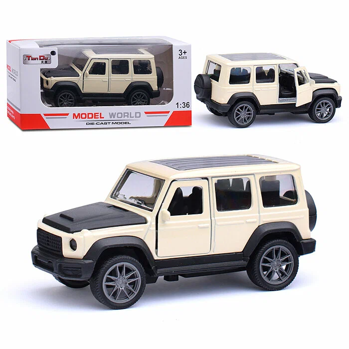 Машина F3601-1M Внедорожник металл на батарейках в коробке 538₽