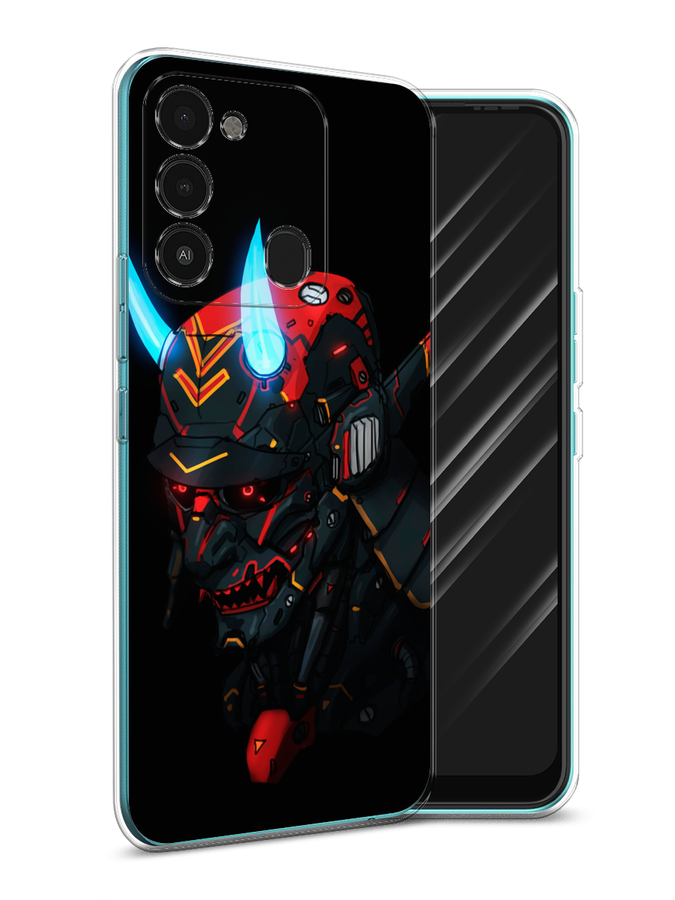 

Чехол Awog на Tecno Spark Go 2022/8С/9 "Неоновый самурай", Разноцветный, 301250-6