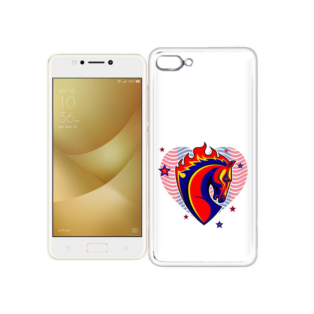 

Чехол MyPads Tocco для Asus ZenFone 4 Max ФК ЦСЛ Лошадь, Прозрачный, Tocco