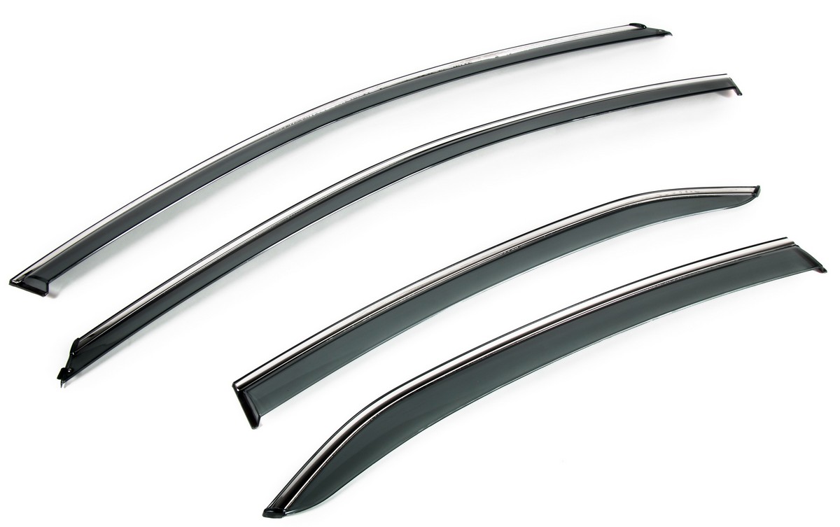 

Дефлекторы окон с молдингом Rival Toyota Camry XV70 SD 2018-н.в., литьевой ПММА, 85701002