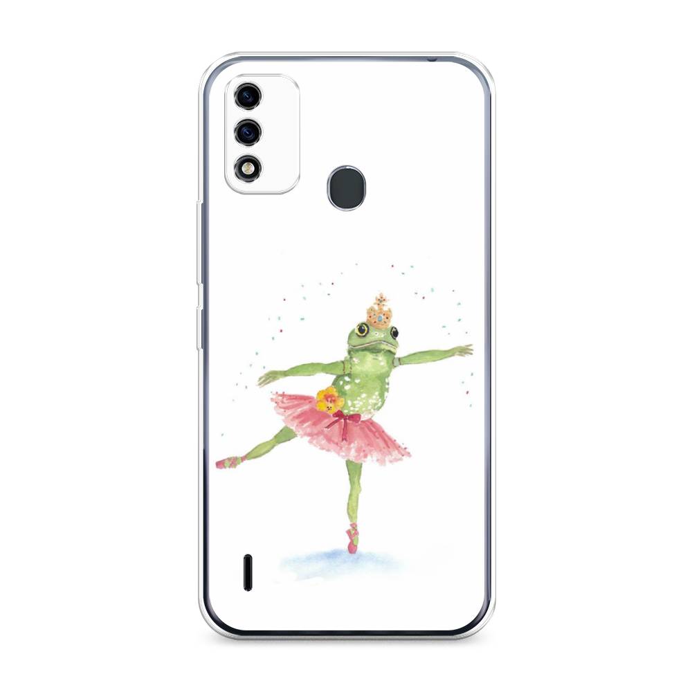 

Чехол для Itel A48 "Лягушка-балерина", Зеленый, 3200150-4