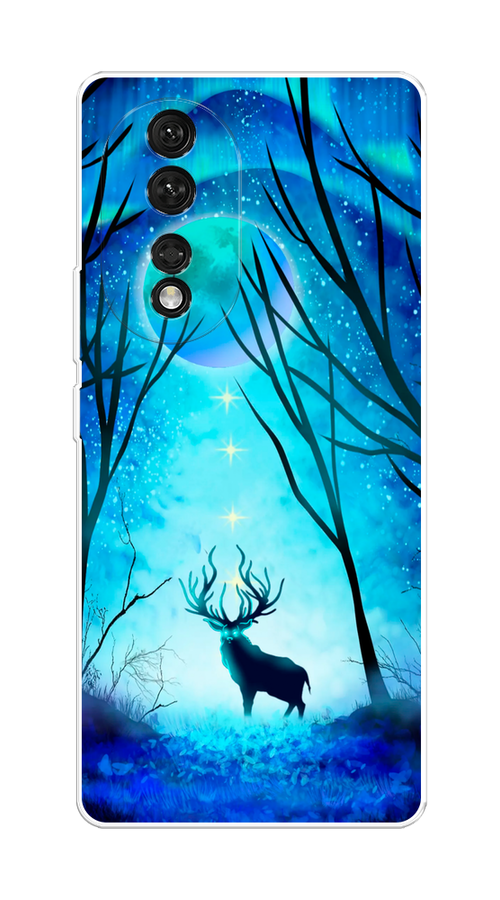 

Чехол на Honor 80 "Олень северное сияние", Синий;черный;голубой, 6120350-1