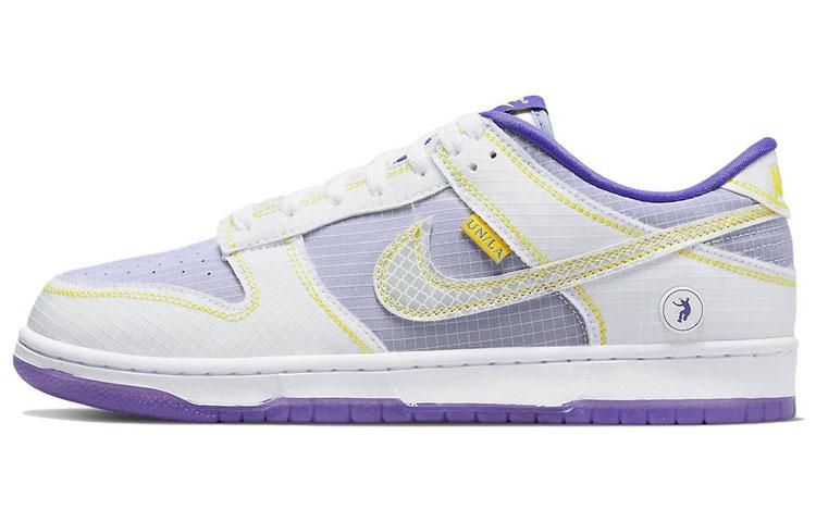 

Кеды унисекс Nike Union x Nike Dunk Low LA Court Purple белые 45.5 EU, Белый, Union x Nike Dunk Low LA Court Purple