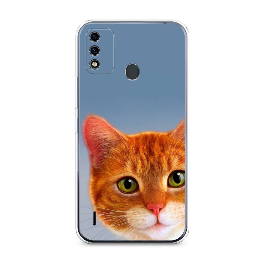 

Чехол для Itel A48 "Любопытный котик", Коричневый, 3200150-1