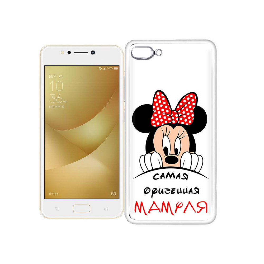 

Чехол MyPads Tocco для Asus ZenFone 4 Max Самая лучшая мамуля Мини Маус, Прозрачный, Tocco