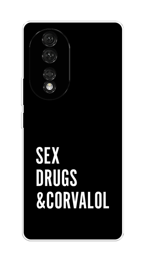

Чехол на Honor 80 "Corvalol", Черный;серый;белый, 6120350-6