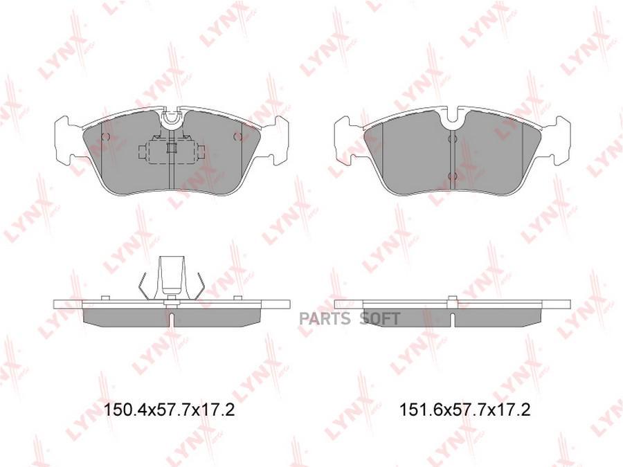 

Тормозные колодки LYNXauto передние для BMW 3 E46 1.6-2.5 1998-2005 BD1408