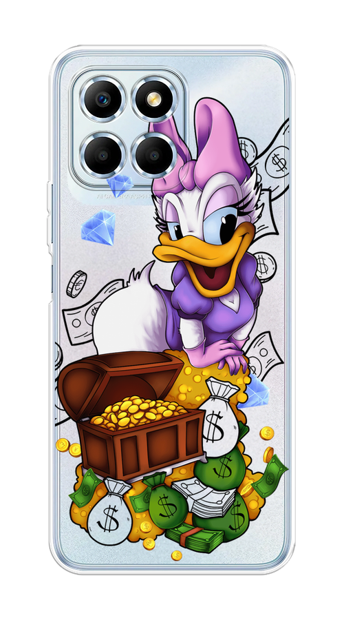 

Чехол на Huawei Honor X6/X6s "Rich Daisy Duck", Коричневый;белый;фиолетовый, 6120250-6