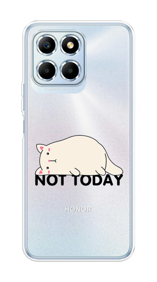 

Чехол на Huawei Honor X6/X6s "Cat not today", Белый;розовый;черный, 6120250-1