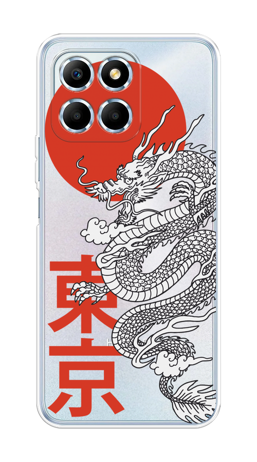 

Чехол на Huawei Honor X6/X6s "Китайский дракон", Черный;красный;белый, 6120250-1