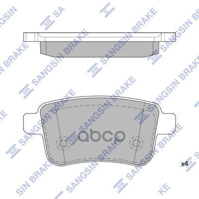

Тормозные колодки Sangsin brake SP4158