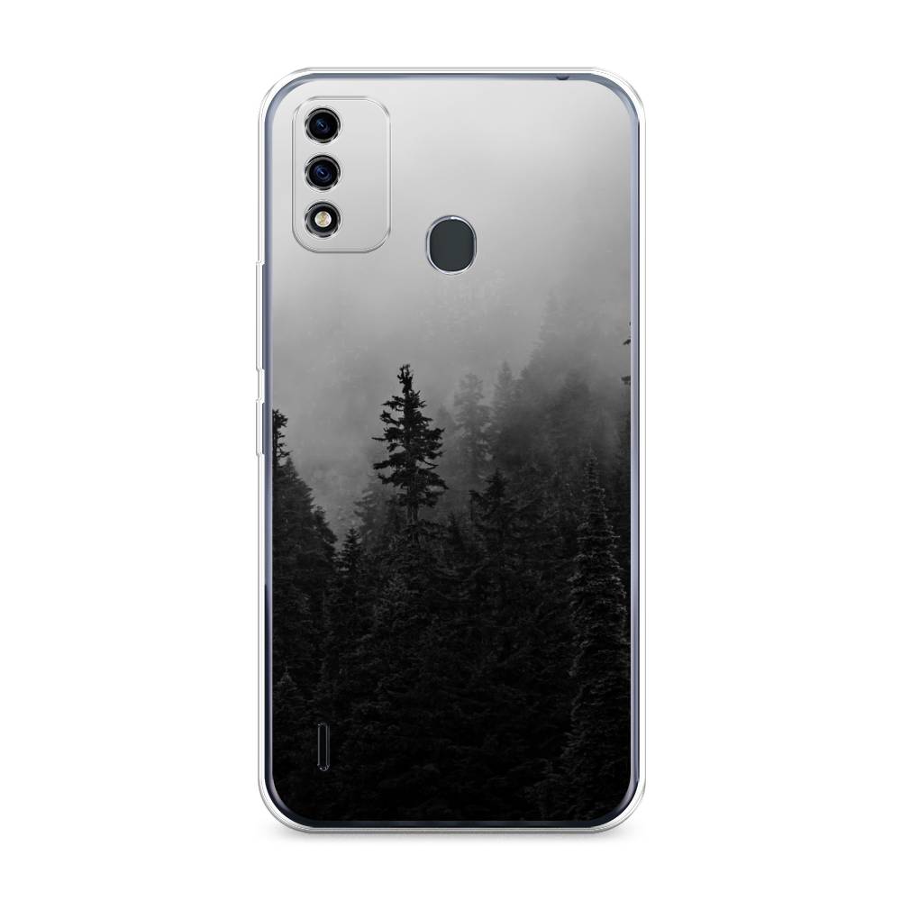 

Чехол для Itel A48 "Туманный лес", Серый;черный, 3200150-2