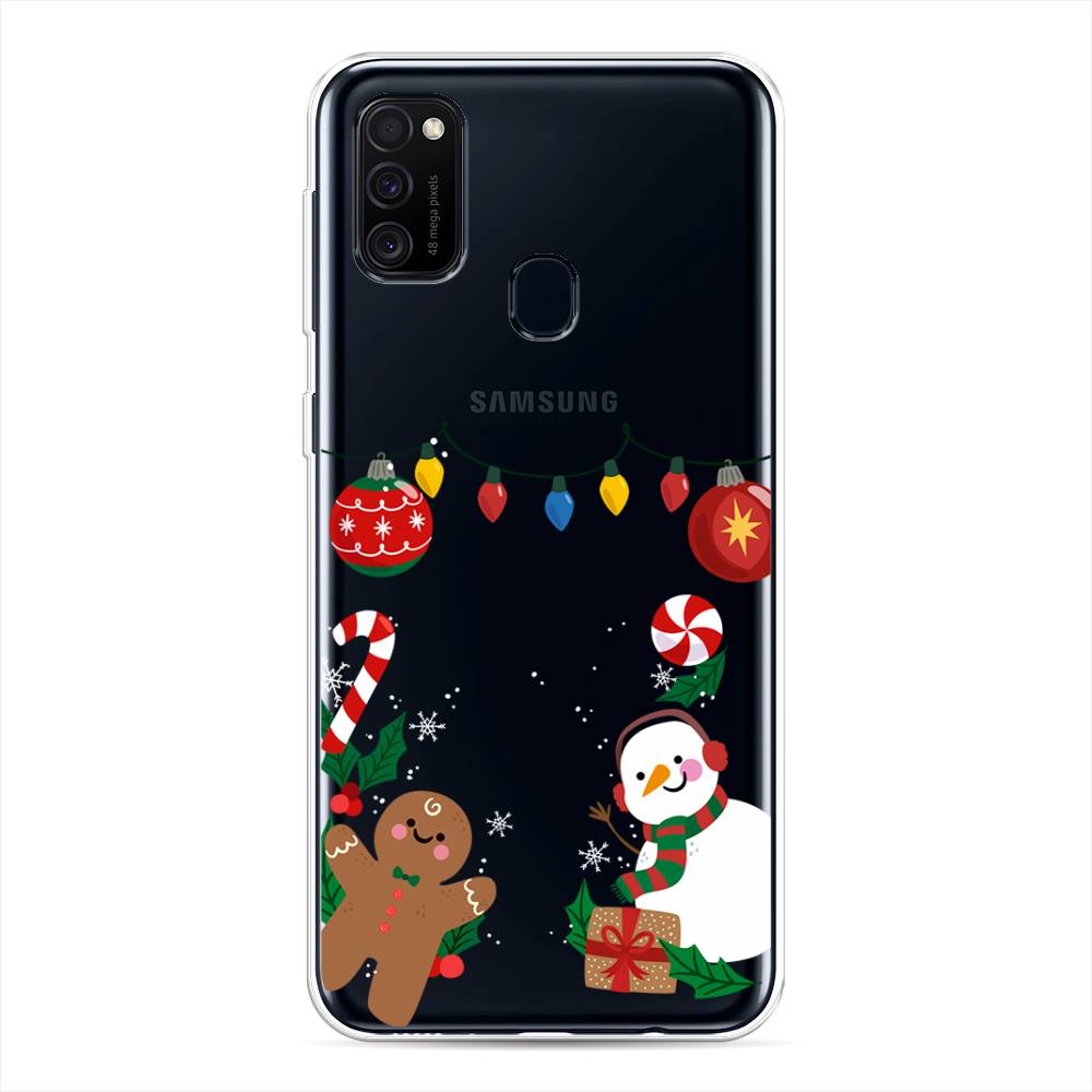 

Чехол для Samsung Galaxy M30s/M21 "Новогоднее настроение", Коричневый;красный;зеленый, 29850-5